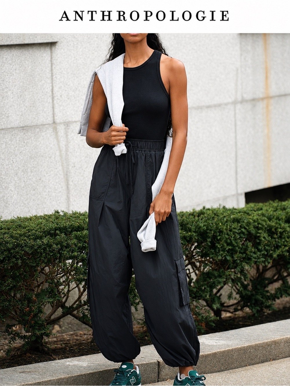 Anthropologie Daily Practice Messa Sleeveless Athleisure Jumpsuit XL